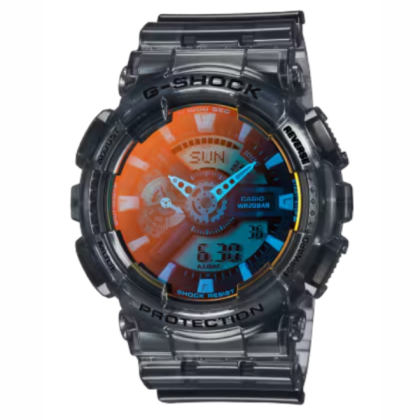 Casio G-Shock Radiant GA-110TLS-8A Digital Black Translucent Resin Band Men Watches
